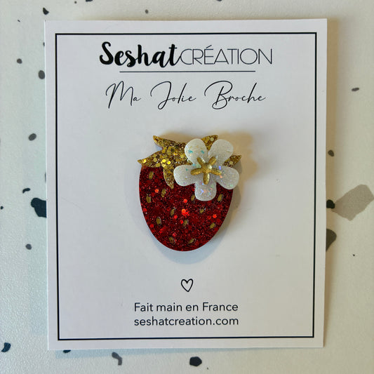 Broche Fraise