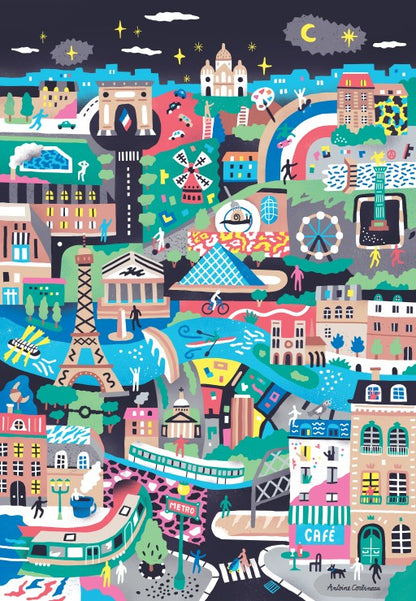 Puzzle Monuments de Paris 1000 pièces