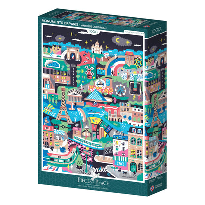 Puzzle Monuments de Paris 1000 pièces