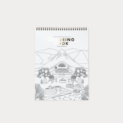 Carnet de coloriage Bliss & botanicals