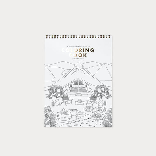 Carnet de coloriage Bliss & botanicals