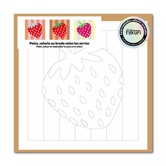 Carte créative - Fraise