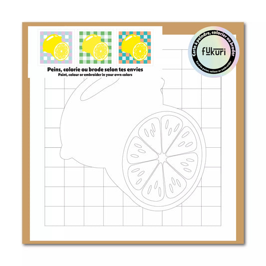 Carte créative - Citrons