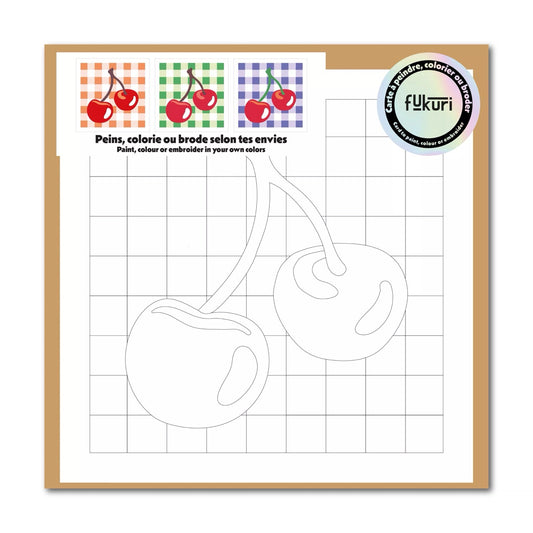 Carte créative - Cerises