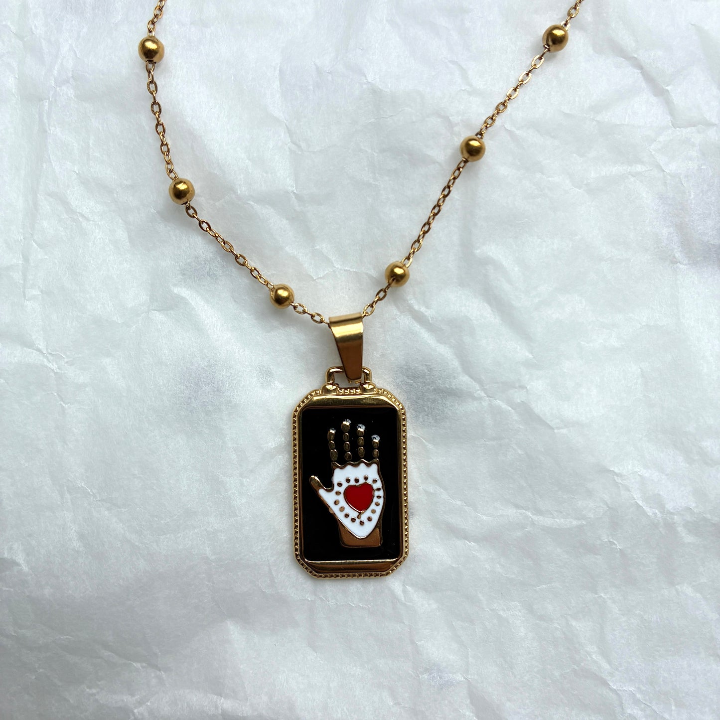 Collier Main noir