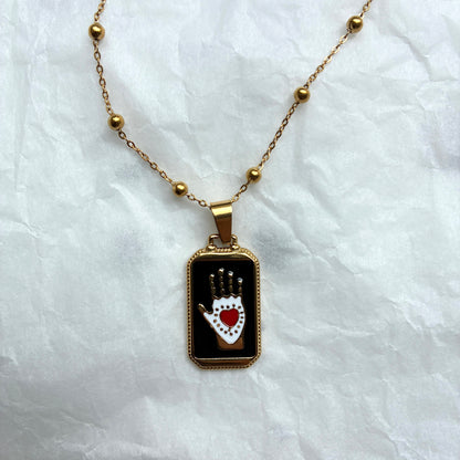 Collier Main noir