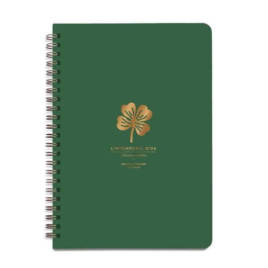 Carnet Intemporel Trèfle vert