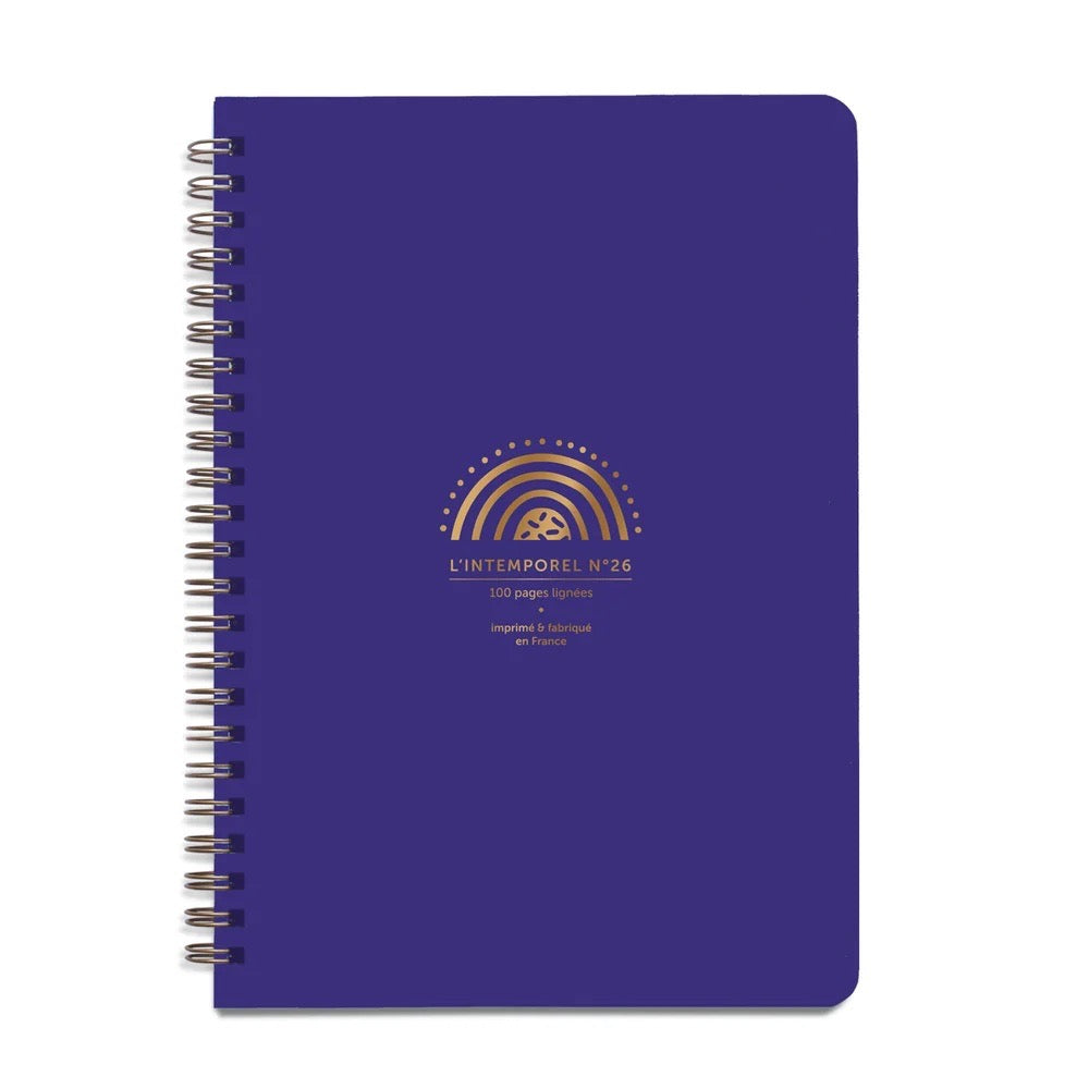 Carnet Intemporel Arc-en-ciel bleu roi