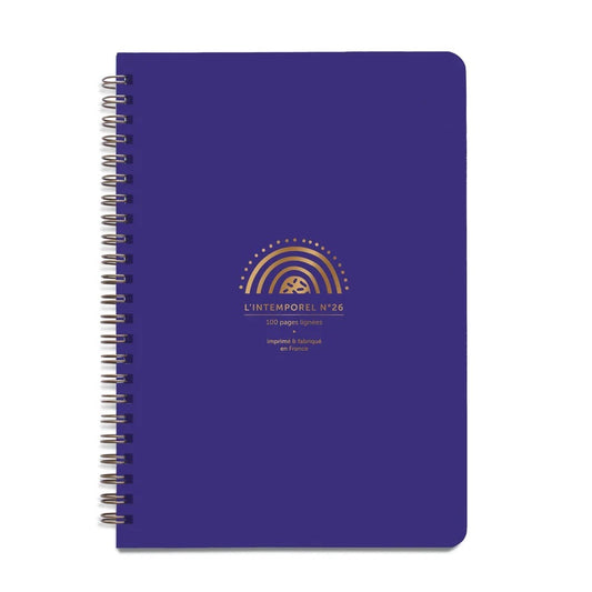 Carnet Intemporel Arc-en-ciel bleu roi