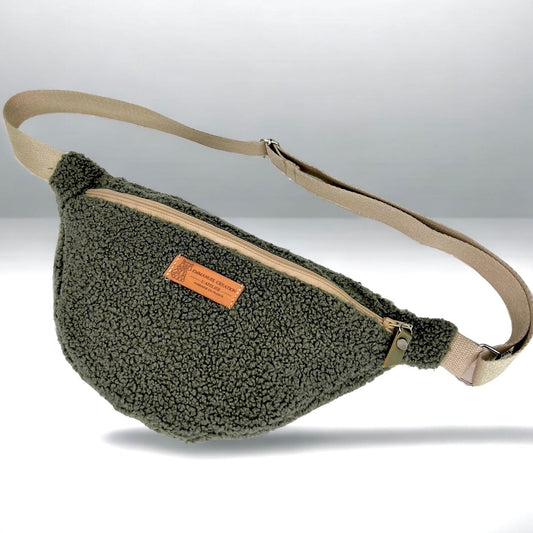 Sac banane - Bouclette Kaki