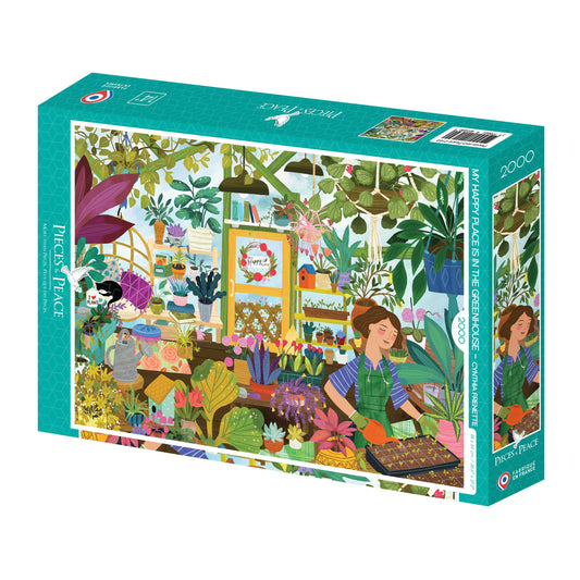 Puzzle My happy place is in the green house 2000 pièces