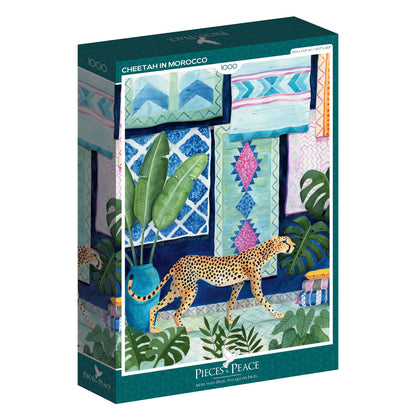 Puzzle Cheetah in Morocco 1000 pièces
