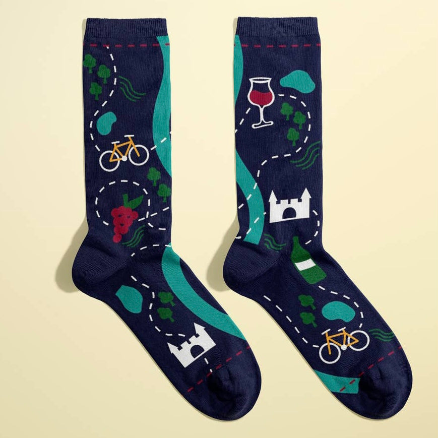 Chaussettes À bicyclette, la Loire à vélo T36-40