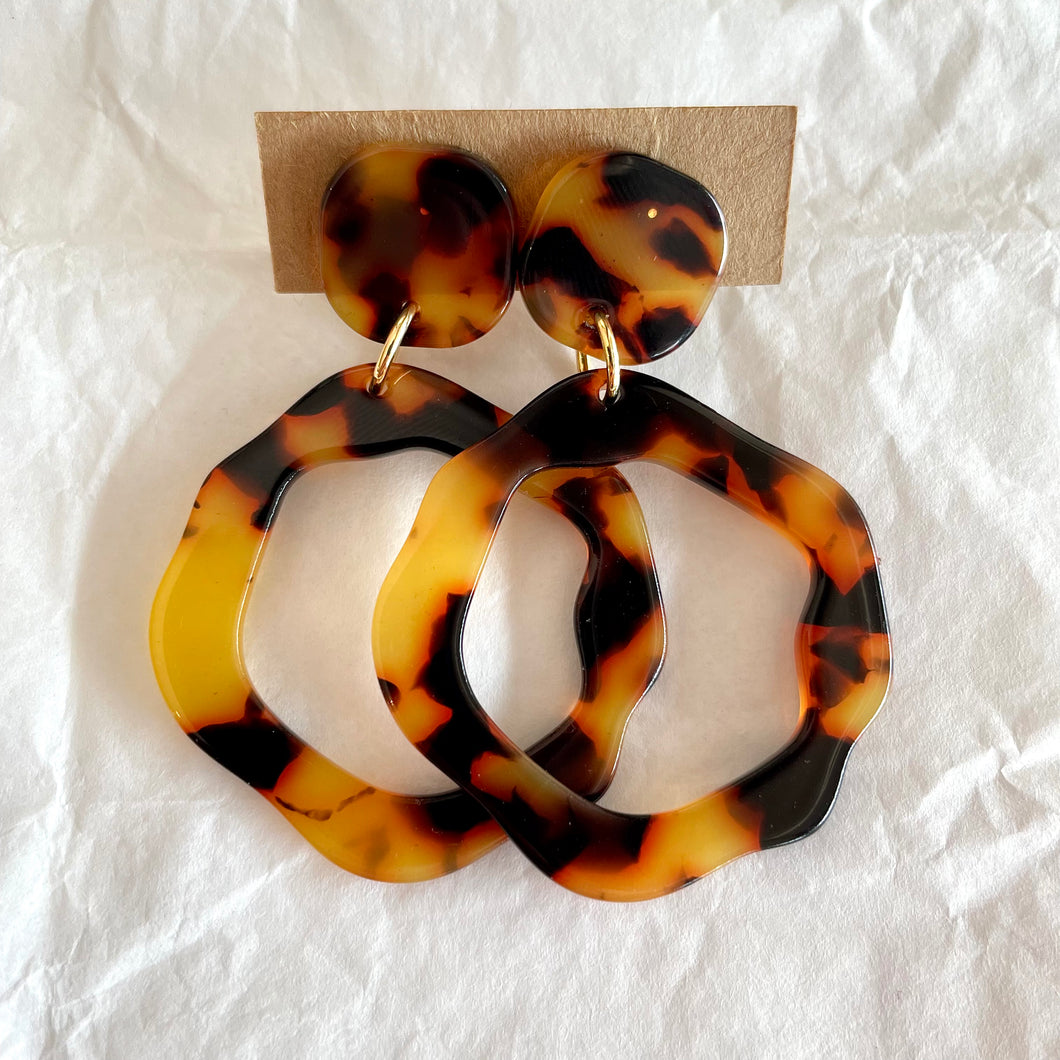 Boucles d’oreilles Adèle léopard