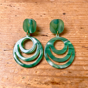 Boucles d’oreilles Emma vertes