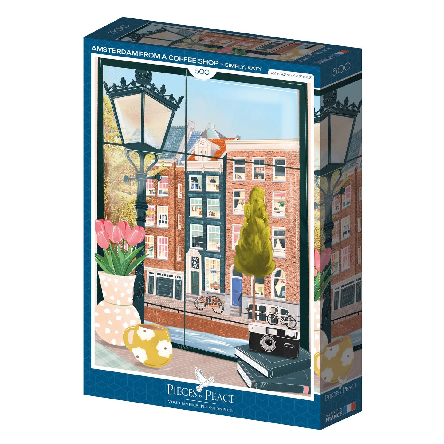 Puzzle Amsterdam from a coffee shop 500 pièces