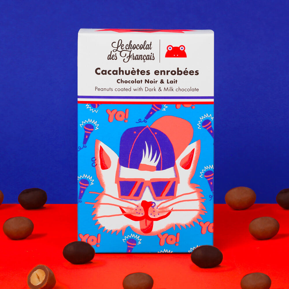 Cacahuètes enrobées de chocolat - Chat