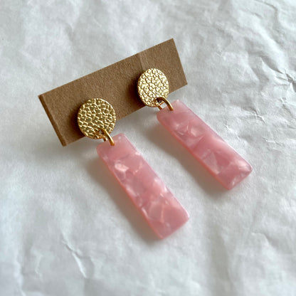 Boucles d’oreilles Charlie roses