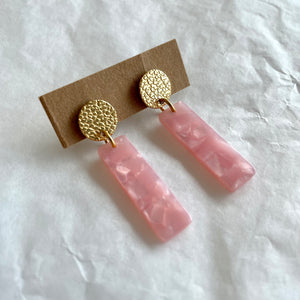 Boucles d’oreilles Charlie roses