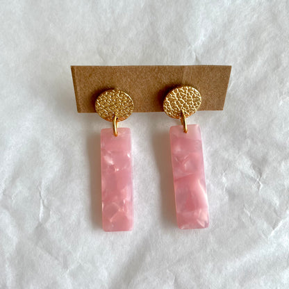 Boucles d’oreilles Charlie roses
