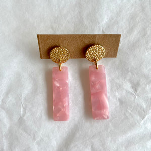 Boucles d’oreilles Charlie roses