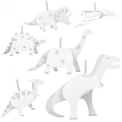 Kit créatif 6 dinosaures à colorier