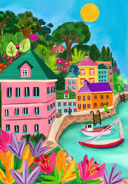 Puzzle Palette de Polperro 1000 pièces