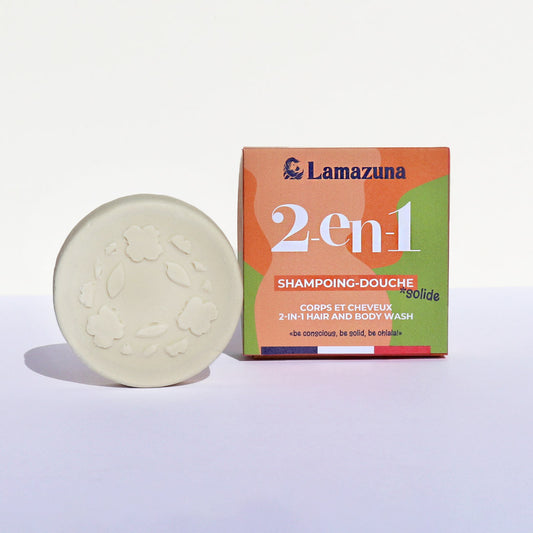 Shampoing et douche solide 2 en 1