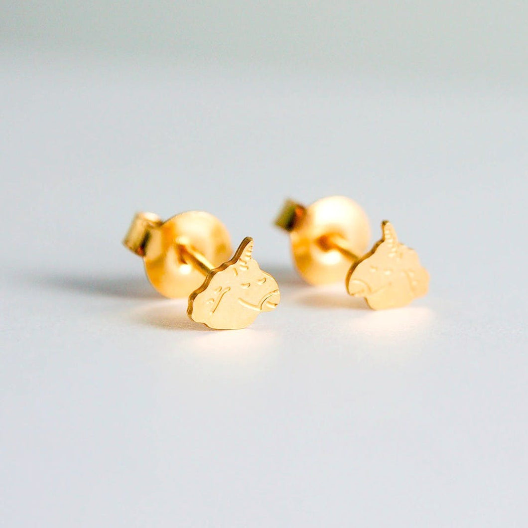 Boucles d'oreilles puces Licorne - Do you speak français ?