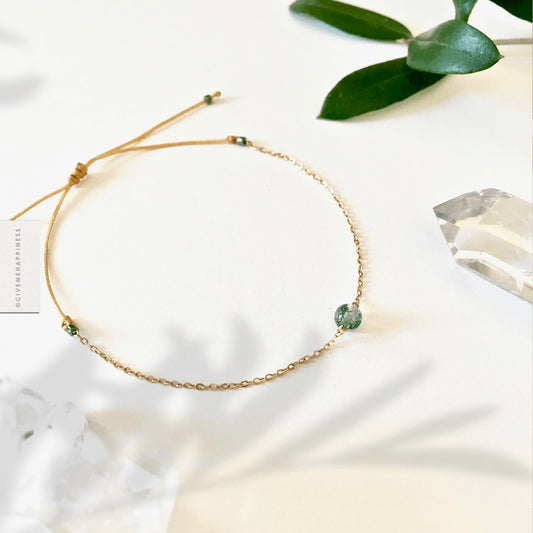 Bracelet Agate mousse - Do you speak français ?