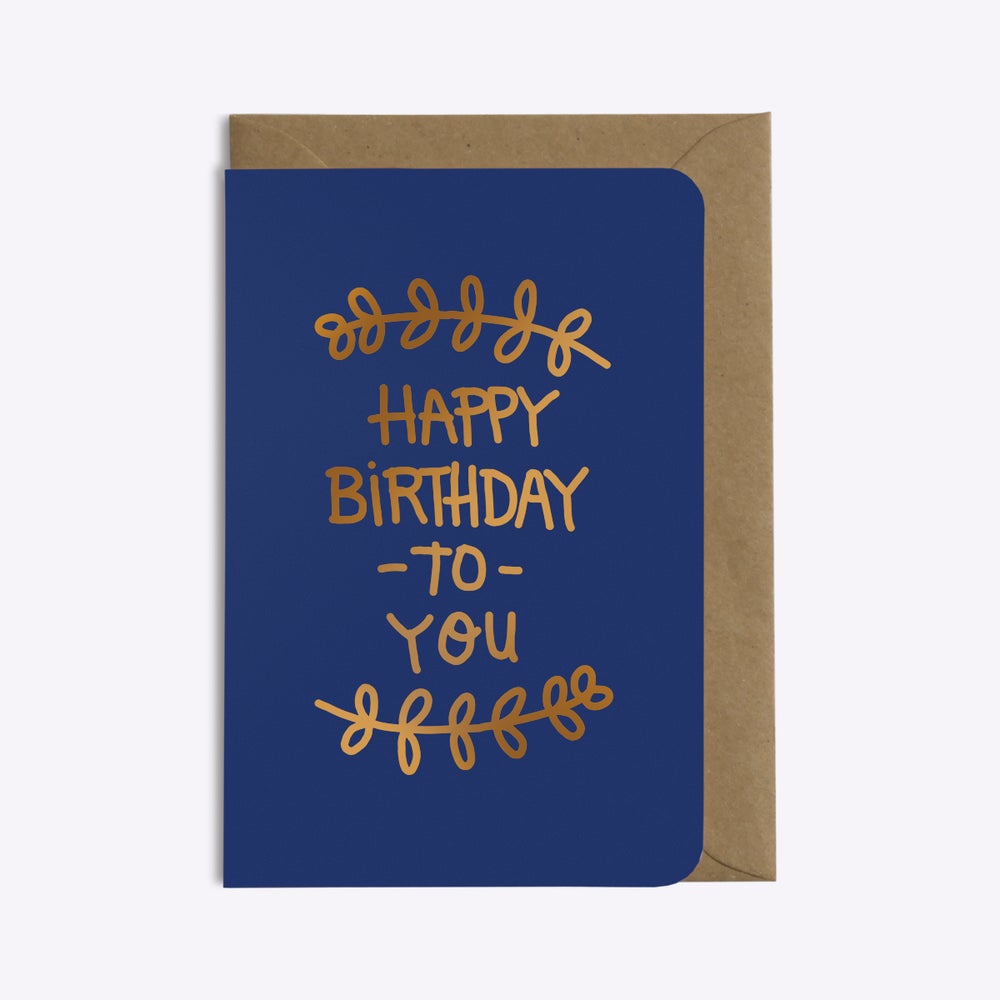 Carte double avec enveloppe - Happy Birthday To You - Do you speak français ?