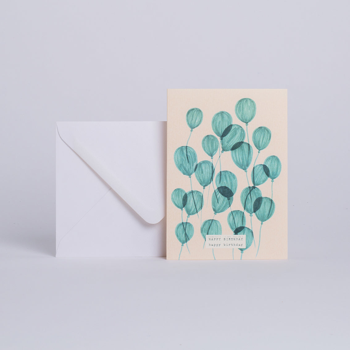 Carte double avec enveloppe - Dans les airs "Happy birthday" - Do you speak français ?