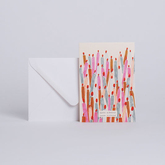Carte double avec enveloppe - Souffle tes bougies - Do you speak français ?