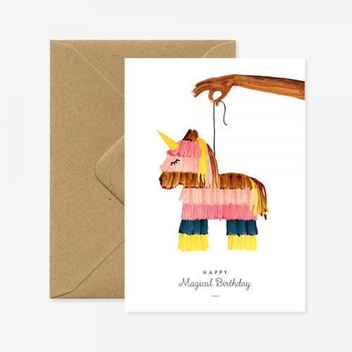 Carte double avec enveloppe - Pinata - Do you speak français ?