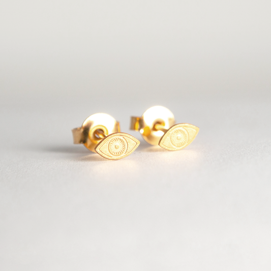 Boucles d'oreilles Puces Oeil - Do you speak français ?