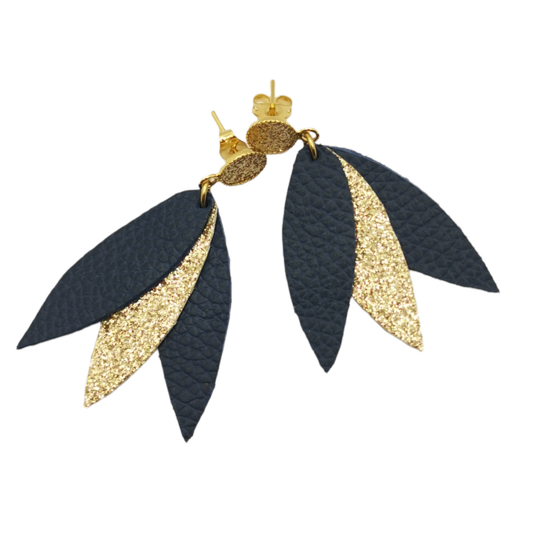 Boucles d'oreilles Gaëlle bleu