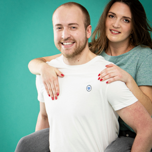T-shirt Coeur brodé