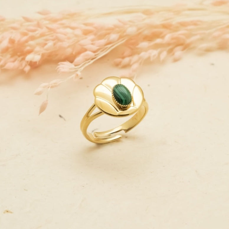 Bague Copacabana malachite