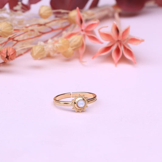 Bague Bille Marquise nacre