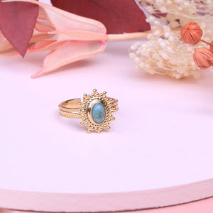Bague Marquise jaspe africain