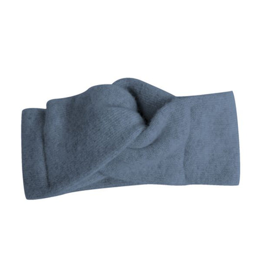 Bandeau en laine mérinos et cachemire - coloris Bleu jeans