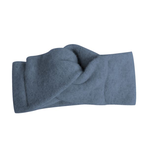 Bandeau en laine mérinos et cachemire - coloris Bleu jeans
