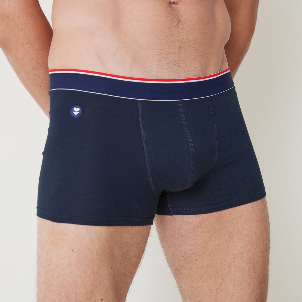 Boxer bleu marine