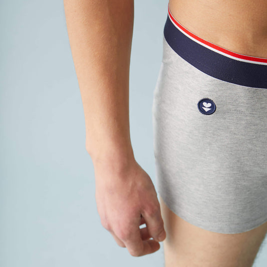 Boxer gris chiné (nouveau design)