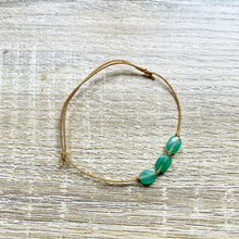 Charger l&#39;image dans la galerie, Bracelet doré Candy avec pierres semi-précieuses
