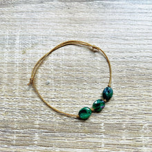 Charger l&#39;image dans la galerie, Bracelet doré Candy avec pierres semi-précieuses
