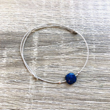Charger l&#39;image dans la galerie, Bracelet Carrie argenté avec pierres semi-précieuses
