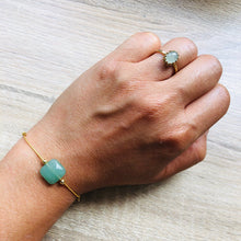 Charger l&#39;image dans la galerie, Bracelet Mia doré avec pierres semi-précieuses
