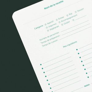 Carnet de Recettes Épicerie - Do you speak français ?