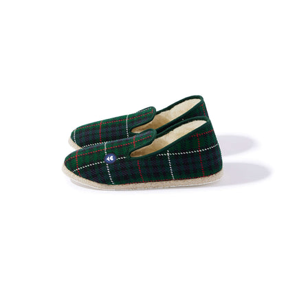 Charentaises Tartan vert T38
